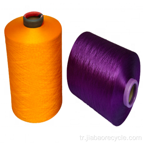 Fabrika DTY Dope Boyalı Polyester Tekstil Ham İplikleri